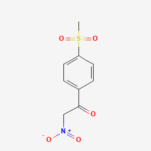 molecular formula C9H9NO5S B8583387 1-(4-Methanesulfonyl-phenyl)-2-nitro-ethanone CAS No. 832717-23-4