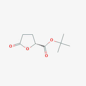 molecular formula C9H14O4 B8583395 Tert-butyl (2R)-5-oxooxolane-2-carboxylate 