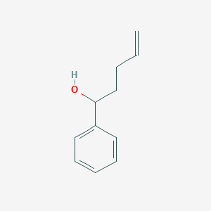 molecular formula C11H14O B8583477 1-Phenylpent-4-en-1-ol 