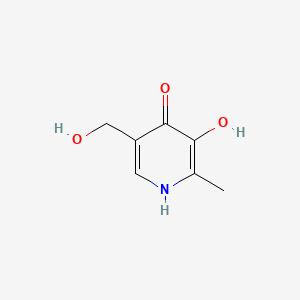 molecular formula C7H9NO3 B8583597 3,4-Dihydroxy-2-methylpyridine-5-methanol 