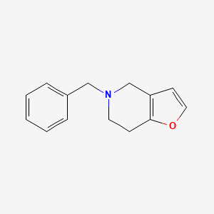 molecular formula C14H15NO B8583662 5-Benzyl-4,5,6,7-tetrahydro-furo[3,2-c]pyridine 