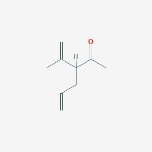 molecular formula C9H14O B8583667 3-(Prop-1-en-2-yl)hex-5-en-2-one CAS No. 75565-72-9