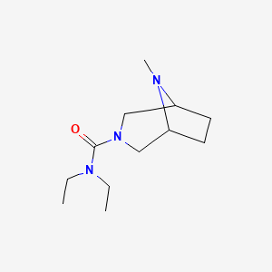 molecular formula C12H23N3O B8583676 N,N-diethyl-8-methyl-3,8-diazabicyclo[3.2.1]octane-3-carboxamide CAS No. 52320-90-8