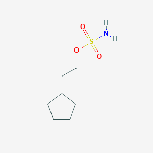molecular formula C7H15NO3S B8583683 2-Cyclopentylethyl sulfamate 