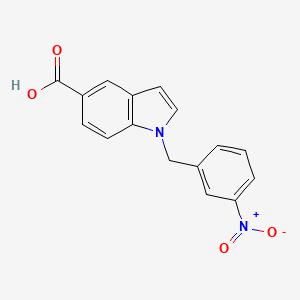 1-(3-Nitrobenzyl)indole-5-carboxylic acid