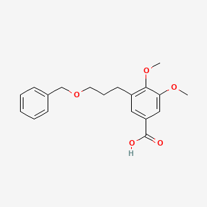 3-[3-(Benzyloxy)propyl]-4,5-dimethoxybenzoic acid