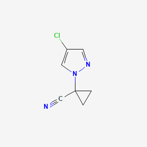 1-(4-chloro-1H-pyrazol-1-yl)cyclopropanecarbonitrile