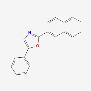 molecular formula C19H13NO B8583843 2-(Naphthalen-2-yl)-5-phenyl-1,3-oxazole CAS No. 1794-31-6