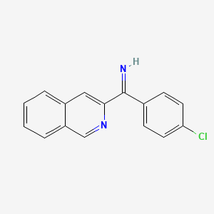 molecular formula C16H11ClN2 B8583851 3-(4-Chlorobenzoyl)-isoquinoline imine 