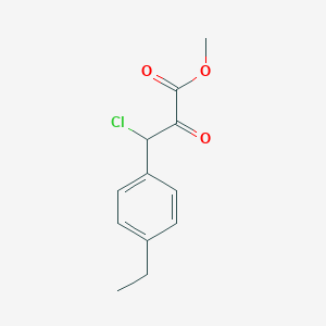 3-Chloro-3-(4-ethyl-phenyl)-2-oxo-propionic acid methyl ester
