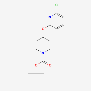 molecular formula C15H21ClN2O3 B8584255 tert-butyl 4-[(6-chloropyridin-2-yl)oxy]piperidine-1-carboxylate 