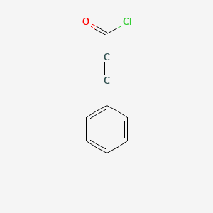 molecular formula C10H7ClO B8584263 3-(4-Methylphenyl)prop-2-ynoyl chloride CAS No. 62849-00-7