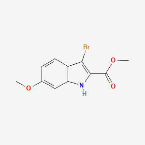 molecular formula C11H10BrNO3 B8584281 methyl 3-bromo-6-(methyloxy)-1H-indole-2-carboxylate 
