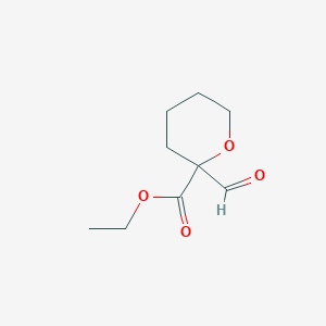 ethyl 2-formyltetrahydro-2H-pyran-2-carboxylate
