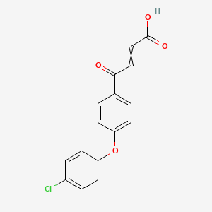 4-[4-(4-Chlorophenoxy)phenyl]-4-oxobut-2-enoic acid