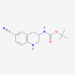 tert-Butyl (6-cyano-1,2,3,4-tetrahydroquinolin-3-yl)carbamate
