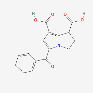 5-Benzoyl-2,3-dihydro-1H-pyrrolizine-1,7-dicarboxylic acid