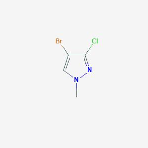 molecular formula C4H4BrClN2 B8584391 4-bromo-3-chloro-1-methyl-1H-pyrazole 
