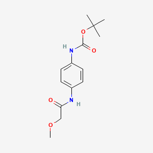 molecular formula C14H20N2O4 B8584416 N-(4-t-Butoxycarbonylamino-phenyl)-2-methoxy-acetamide 