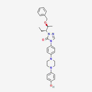 1-((2S,3R)-2-(benzyloxy)pentan-3-yl)-4-(4-(4-(4-hydroxyphenyl)piperazin-1-yl)phenyl)-1H-1,2,4-triazol-5(4H)-one