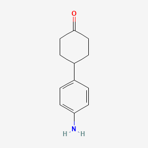 molecular formula C12H15NO B8584446 4-(4-Amino-phenyl)-cyclohexanone 