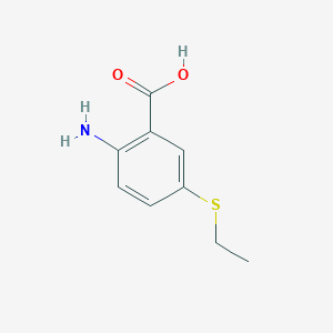 molecular formula C9H11NO2S B8584466 2-Amino-5-(ethylthio)benzoic Acid 