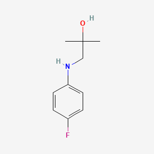molecular formula C10H14FNO B8584509 N-(4-Fluorophenyl)-N-(2-hydroxy-2-methylpropyl)amine 