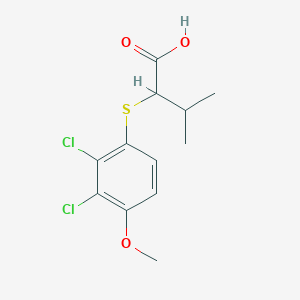 2-[(2,3-Dichloro-4-methoxyphenyl)sulfanyl]-3-methylbutanoic acid