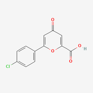 6-(4-Chlorophenyl)-4-oxo-4H-pyran-2-carboxylic acid