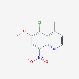 5-Chloro-6-methoxy-4-methyl-8-nitroquinoline