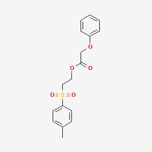 2-(4-Methylbenzene-1-sulfonyl)ethyl phenoxyacetate
