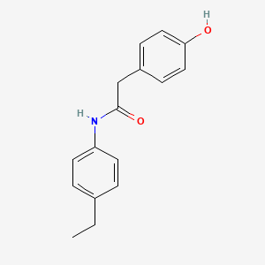 molecular formula C16H17NO2 B8584593 N-(4-ethylphenyl)-2-(4-hydroxyphenyl)acetamide 
