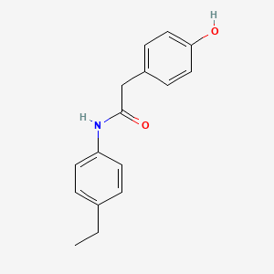 molecular formula C16H17NO2 B8584593 N-(4-Ethyl-phenyl)-2-(4-hydroxy-phenyl)-acetamide 
