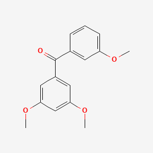 molecular formula C16H16O4 B8584605 (3,5-Dimethoxyphenyl)-(3-methoxyphenyl)methanone 
