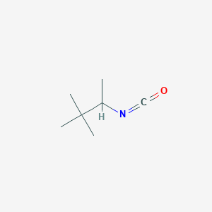 molecular formula C7H13NO B8584633 3-Isocyanato-2,2-dimethylbutane 