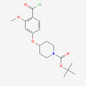 2-methoxy-4-(1-Boc-4-piperidyloxy)benzoyl chloride