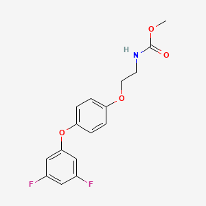 molecular formula C16H15F2NO4 B8584648 Methyl {2-[4-(3,5-difluorophenoxy)phenoxy]ethyl}carbamate CAS No. 97947-14-3