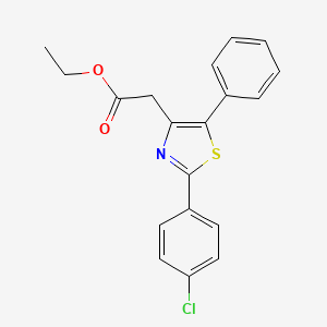 Ethyl [2-(4-chlorophenyl)-5-phenyl-1,3-thiazol-4-yl]acetate