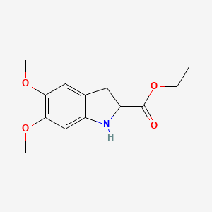 Ethyl 5,6-dimethoxyindoline-2-carboxylate