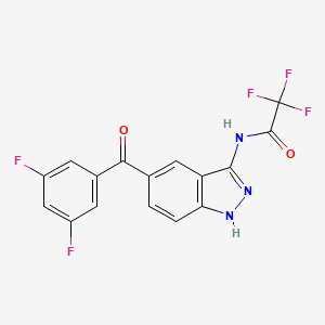 N-[5-(3,5-difluorobenzoyl)-1H-indazol-3-yl]-2,2,2-trifluoroAcetamide
