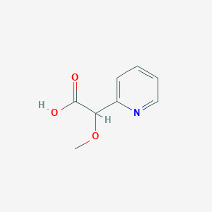 molecular formula C8H9NO3 B8584741 (RS)-Methoxy-pyridin-2-yl-acetic acid 