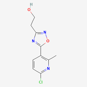 2-[5-(6-Chloro-2-methylpyridin-3-yl)-1,2,4-oxadiazol-3-yl]ethanol