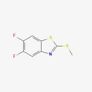 molecular formula C8H5F2NS2 B8584884 5,6-Difluoro-2-methylsulfanyl-benzothiazole 
