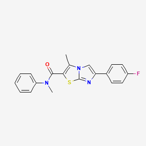 6-(4-fluorophenyl)-N,3-dimethyl-N-phenylimidazo[2,1-b]thiazole-2-carboxamide