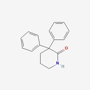molecular formula C17H17NO B8584907 3,3-diphenyl-2-Piperidinone CAS No. 24056-59-5