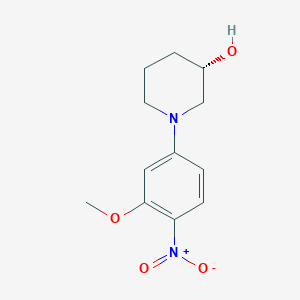 (3S)-1-[3-(methyloxy)-4-nitrophenyl]-3-piperidinol