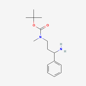 1,1-Dimethylethyl (3-amino-3-phenylpropyl)methylcarbamate