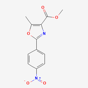 Methyl 5-methyl-2-(4-nitrophenyl)oxazole-4-carboxylate
