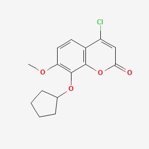 4-chloro-8-(cyclopentyloxy)-7-methoxy-2H-chromen-2-one