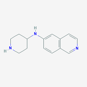molecular formula C14H17N3 B8585261 N-piperidin-4-ylisoquinolin-6-amine 